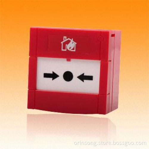 Fire Alarm Manual Call Point with AC 250V Withstood Voltage